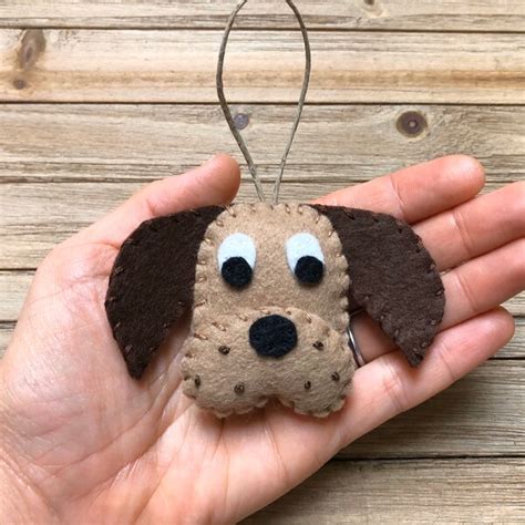 Felt Dog Ornament Etsy