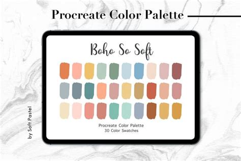 Paleta De Colores Boho So Soft Procreate Muestras De Color Descarga