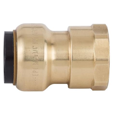 Tectite In Brass Push To Connect X Female Pipe Thread Adapter