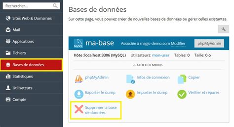 Borrar Mi Base De Datos MySQL Soporte Nuxit