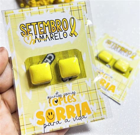 Card Chiclete Setembro Amarelo Elo Produtos Especiais