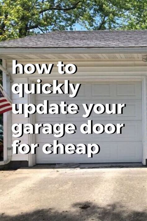 Easy Garage Door Makeover Before And After Curb Appeal Artofit