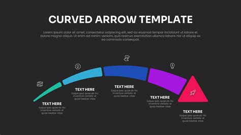 Curved Arrow Template For Powerpoint Slidebazaar