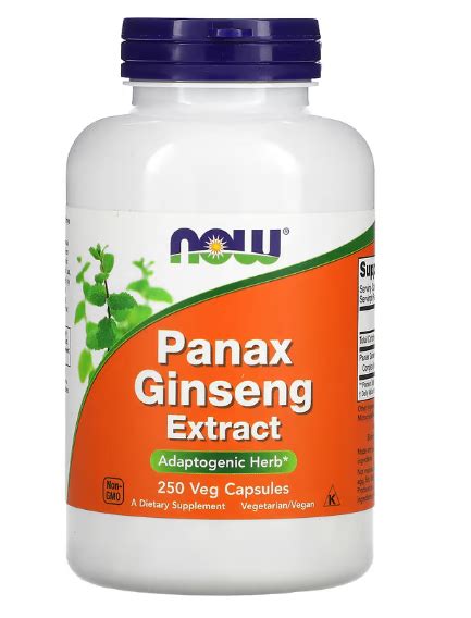 Panax Ginseng 250 Cápsulas Energia E Vitalidade