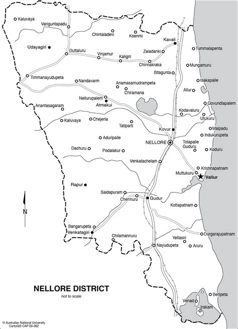 Nellore District In India Cartogis Services Maps Online Anu