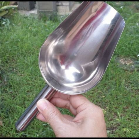 Jual Serokan Es Batu Sendok Scoop Skop Scop Es Batu Stainless Cm