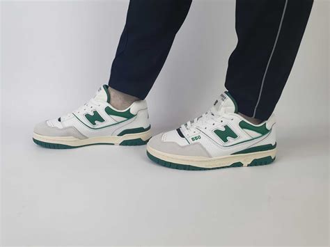 Кроссовки мужские низкие зеленые New Balance 550 Нью Баланс 550: 2 021 ...
