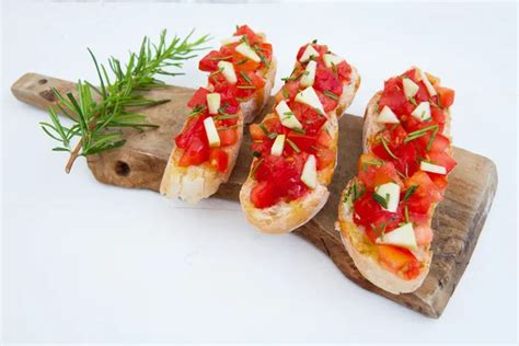 Small bruschetta canapes Stock Photos, Royalty Free Small bruschetta ...