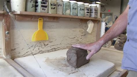 Wedging And Preparing Clay For Throwing Youtube