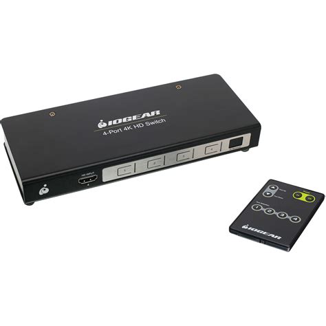 Iogear Ghsw8441 4 Port 4k Hdmi Switcher Ghsw8441 Bandh Photo Video