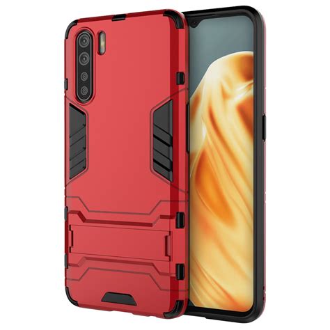 Slim Armour Shockproof Case For Oppo A Red