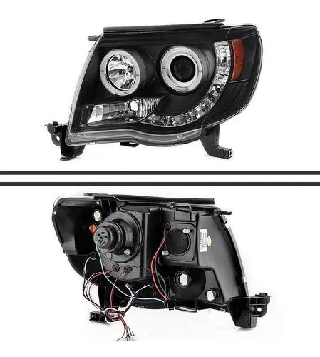 Comprar Toyota Tacoma Par De Faros Lupa Led Fondo Negro