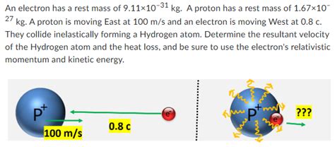 Solved An electron has a rest mass of 9.11×10−31 kg. A | Chegg.com