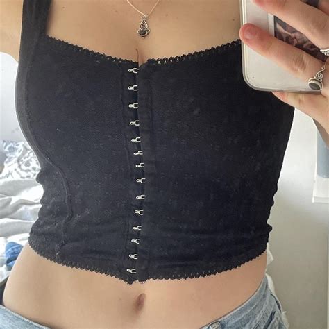 REPOP Glassons Corset Style Top Size L Selling Depop