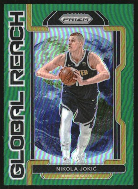 Panini Prizm Global Reach Prizms Green Nikola Jokic Ebay