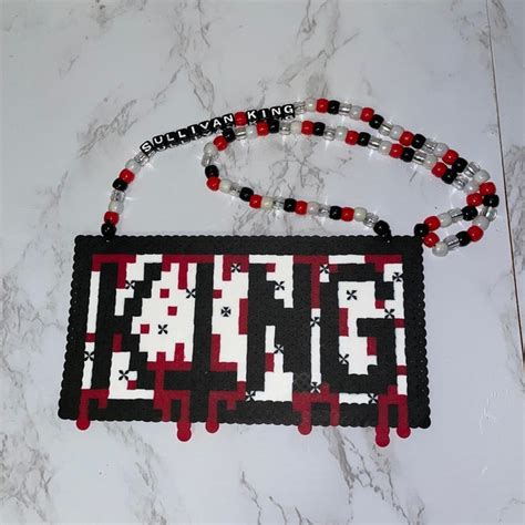 Sullivan King Perler Necklace Etsy