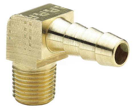 Parker Elbow Degrees Male Brass Barbed X Mnpt For In Tube Id