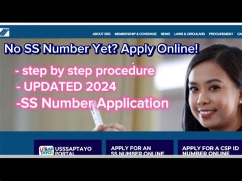 Paano Kumuha Ng Ss Number Online How To Get Ss Number Online