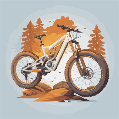 Premium Vector Mountain Bike Vector On A White Background