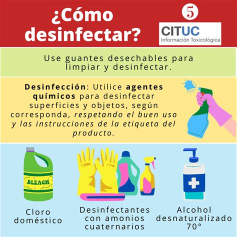 Limpieza Y Desinfecci N En El Hogar Cituc Informaci N Toxicol Gica