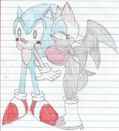 Sonic X Rouge The Kiss By Sonicdude645 On Deviantart