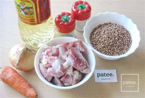 Гречневая каша с куриными желудками в мультиварке - рецепт с ...
