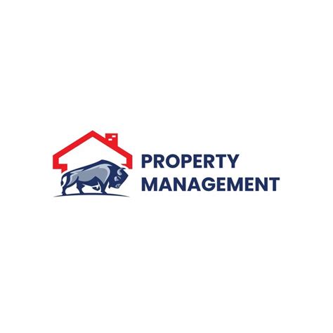 Premium Vector Property Management Logo Design Bull With House Logo