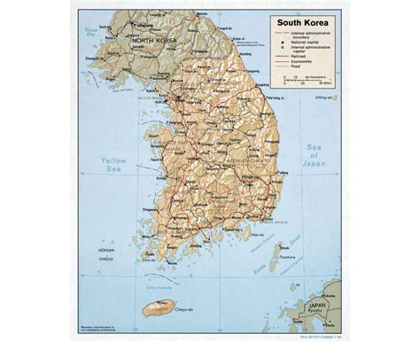 South Korea Map With Cities - Maping Resources