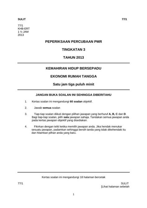 PDF PEPERIKSAAN PERCUBAAN PMR TINGKATAN 3 TAHUN 2013 49 Antara