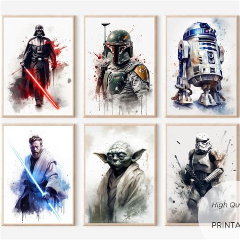 Starwars Wall Art Etsy