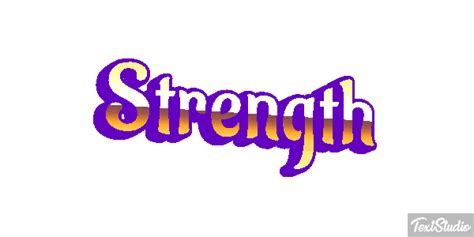 Strength Word Animated  Logo Designs