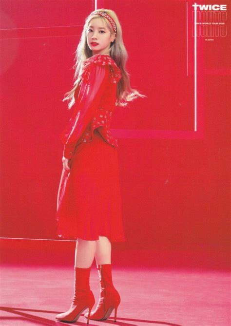 Twice Twicelights In Japan Red Postcards [scans] Red Outfit Twice