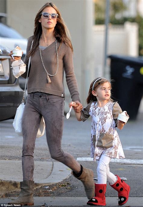 Alessandra Ambrosio Enjoys Sweet Treat With Daughter As She Relaxes