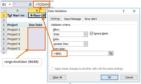 Cara Menggunakan Data Validation Di Excel Artikel Blog