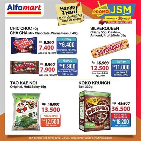 Promo JSM Alfamart Berlaku Sampai 16 Oktober 2022 Cek Untuk Belanja