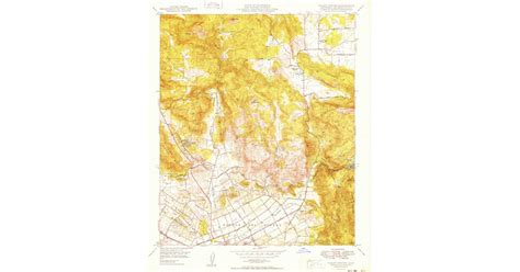 1949 Map Of Valley Center Ca — High Res Pastmaps