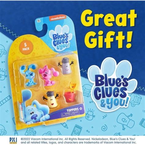 Blues Clues Pencil Toppers Pk Shovel Pail Salt Pepper Magenta