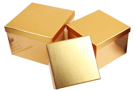 Custom gold gift boxes wholesale from luxury box packaging manufacturer