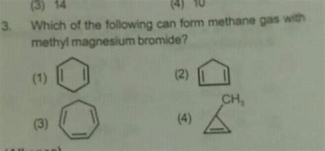 Which Of The Following Compounds Will Liberate Two Moles Of Methane