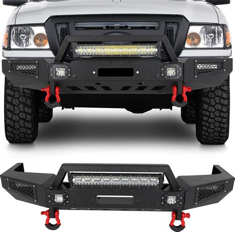 Findauto Heavy Duty Steel Front Bumper Fit For