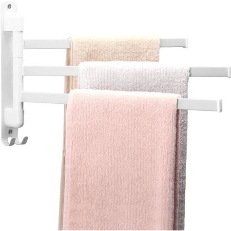 Idocolors Porte Serviettes Murale Avec Barres Rotatives S Che