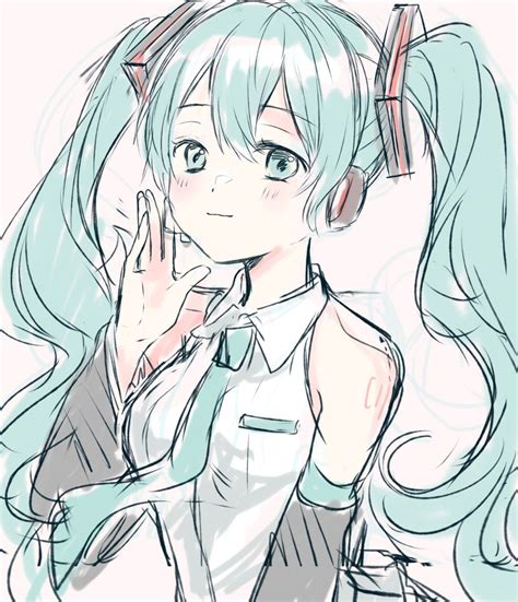 初音ミク「みくらふ初音ミクvocaloid 」ちくわてんのイラスト