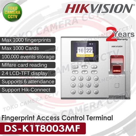 Hikvision DS K1T8003MF Attendance Machine Fingerprint Access Control