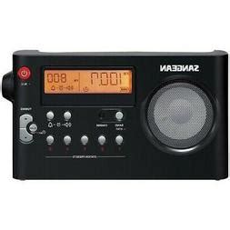 Sangean Pr D Bk Am Fm Digital Rechargeable Portable Radio