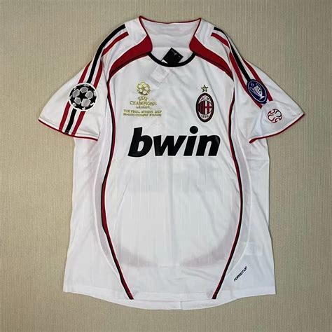 Ac Milan Kaka Jersey Retro Ac Milan Football Jersey Etsy De