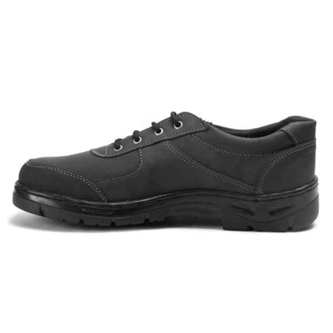 Leather Safari Pro Rider Steel Toe Black Work Safety Shoes At Rs