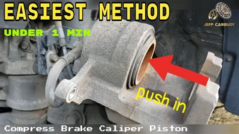 How To Compress Brake Caliper Piston Diy Youtube