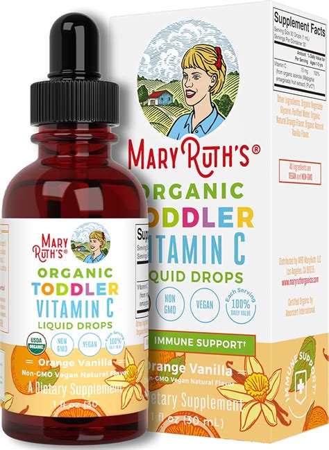 Amazon Suplemento de vitamina C para niños Gotas líquidas de