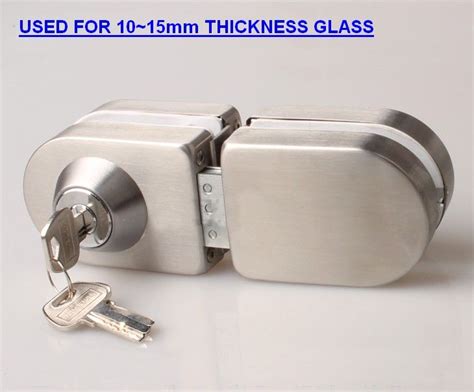 Luxury Glass Door Lock Double Glass Door Lock Stainless Steel Glass