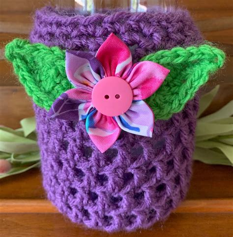 Crochet Candle Cozy 3 X Pdf Pattern Cozies Covers For Mason Jars Worldwide Hobby Hub